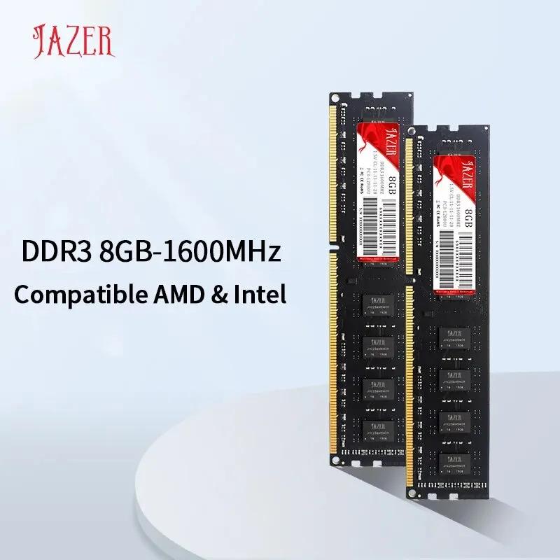 JAZER Memoria Rams DDR3 1600MHz ο Dimm 1.5V ũž ޸ ȣȯ AMD 
